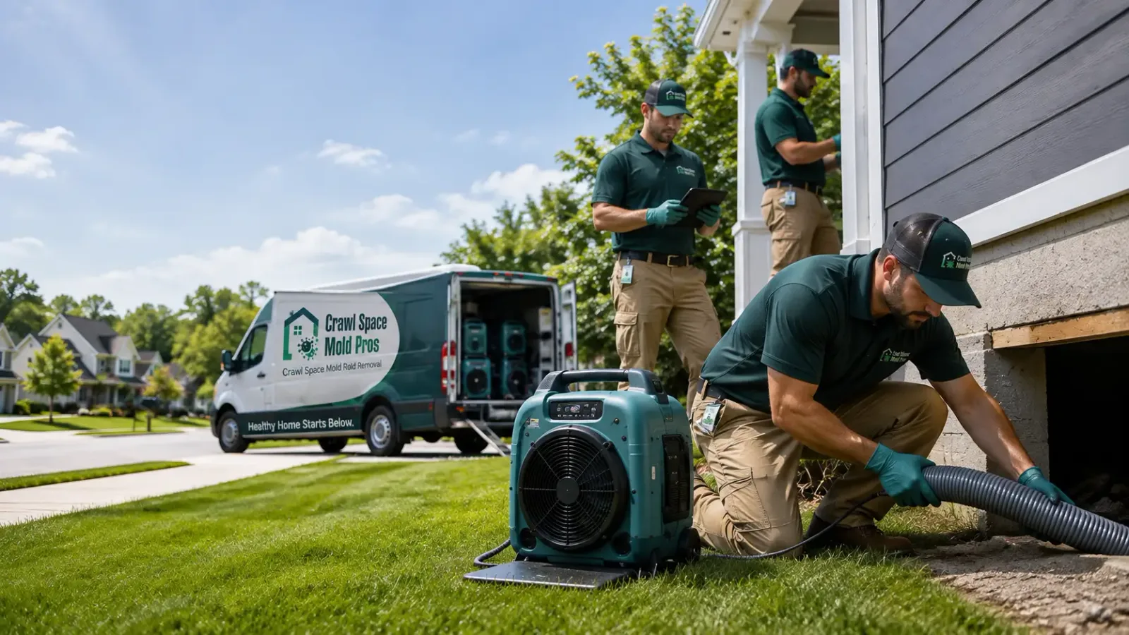 Crawl Space Mold Removal in Bondurant, IA